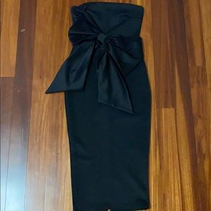 Pretty Little Thing black bow dress